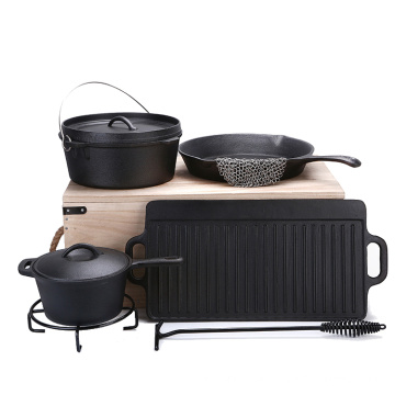 Wholesale Heavy Duty Cast Iron Camping Cookware